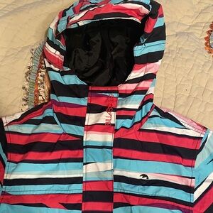 Billabong Multicolor Striped Ski Jacket